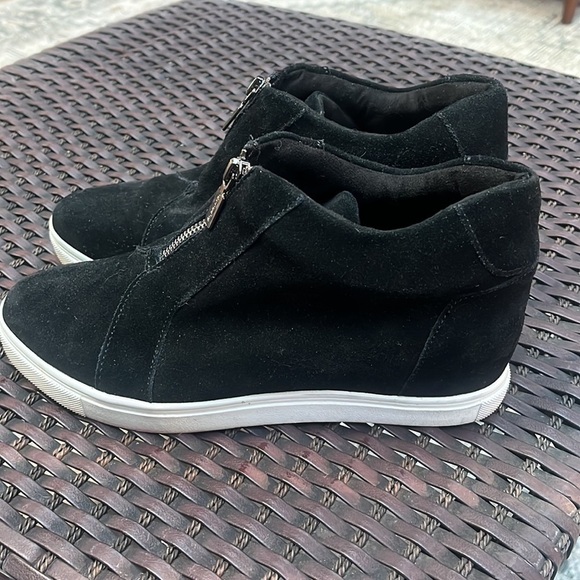 Womens BLONDO Glenda Black Suede Waterproof Zip Up Boots / Size 8.5 m - Picture 4 of 10